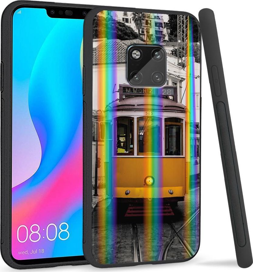 Super Fashion Etui Rainbow Series na Huawei Mate 20 Pro Stary tramwaj 1