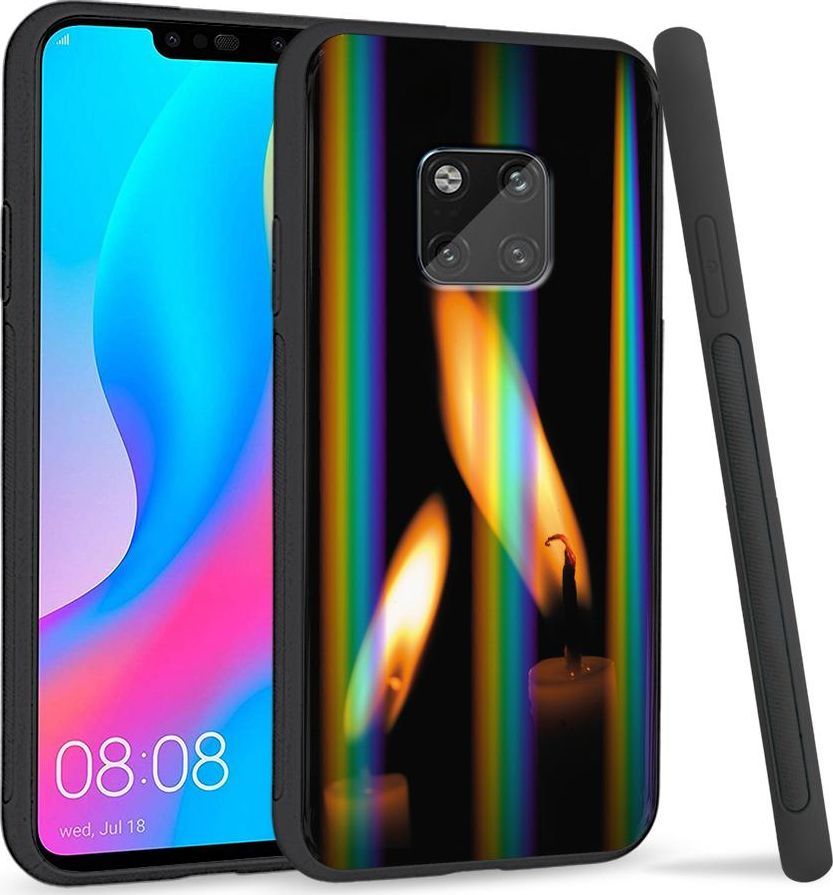 Super Fashion Etui Rainbow Series na Huawei Mate 20 Pro Płomienie 1