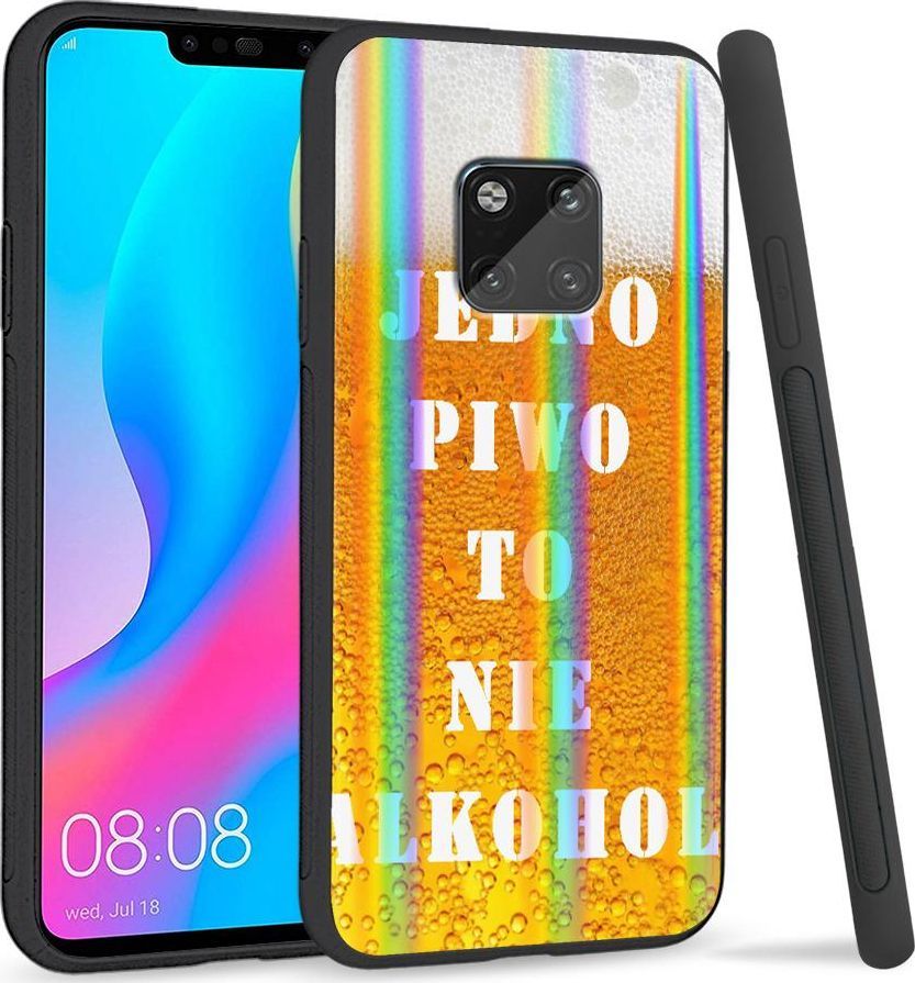 Super Fashion Etui Rainbow Series na Huawei Mate 20 Pro Jedno piwo to nie alkohol 1