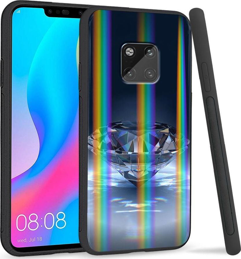 Super Fashion Etui Rainbow Series na Huawei Mate 20 Pro Kryształowy Diament 1