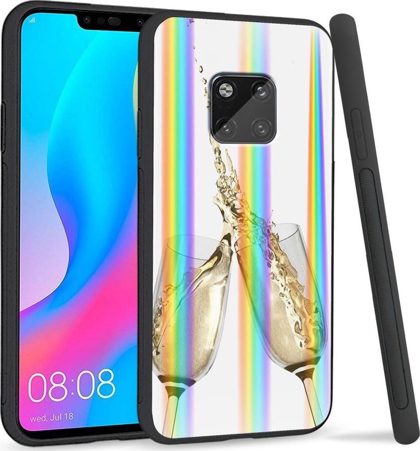 Super Fashion Etui Rainbow Series na Huawei Mate 20 Pro Szampan 1