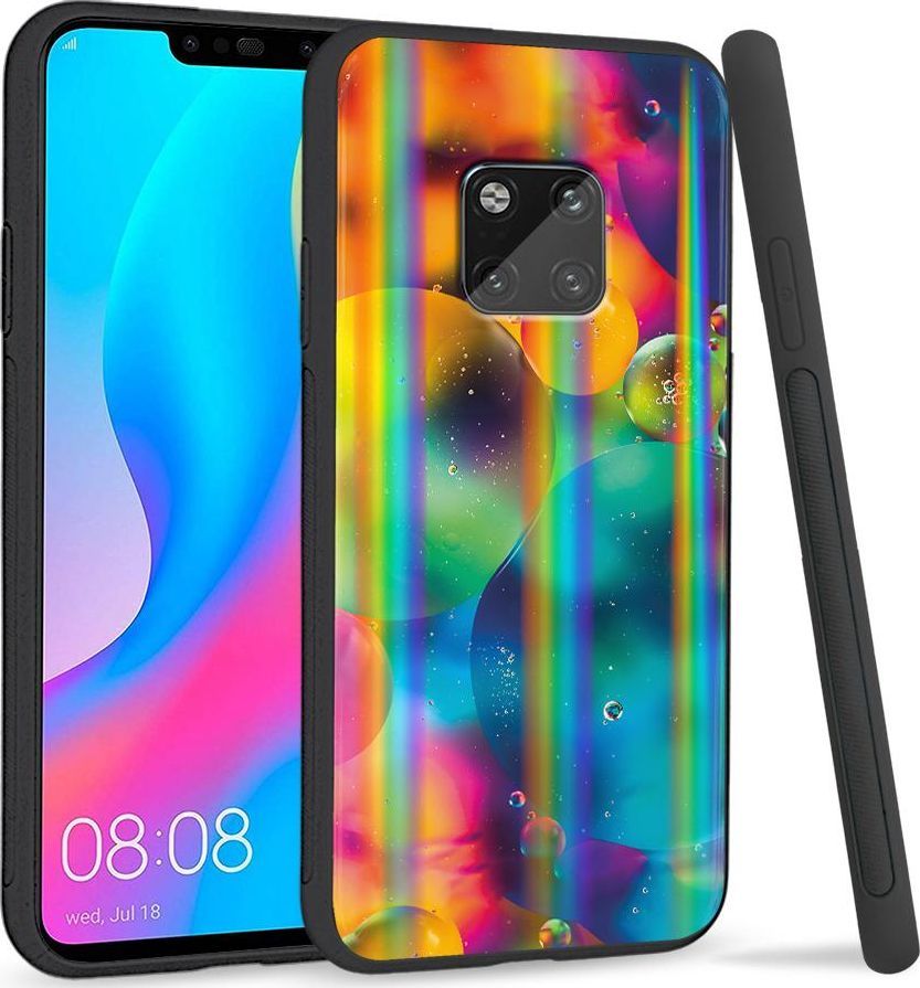 Super Fashion Etui Rainbow Series na Huawei Mate 20 Pro Kolorowe bańki 1