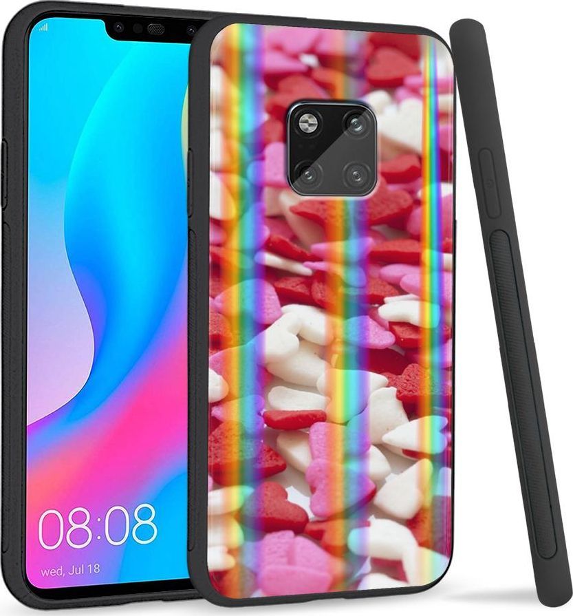 Super Fashion Etui Rainbow Series na Huawei Mate 20 Pro Small Hearts 1