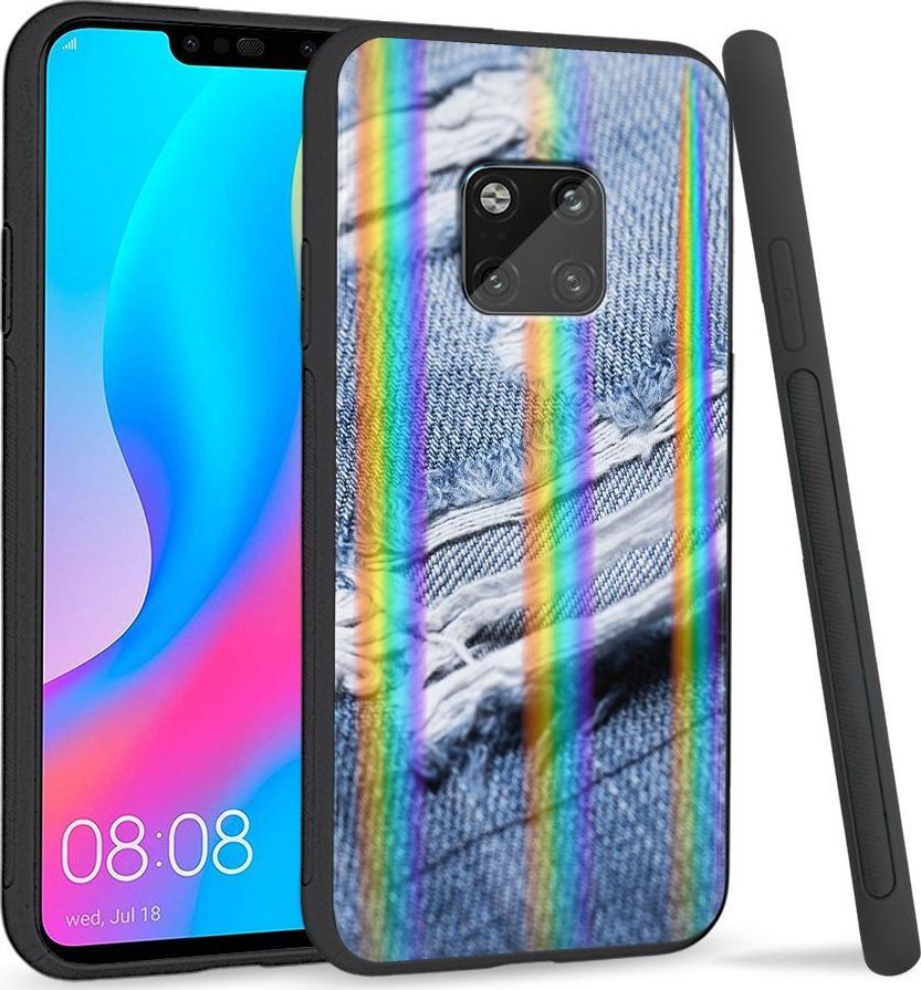 Super Fashion Etui Rainbow Series na Huawei Mate 20 Pro Dziury 1