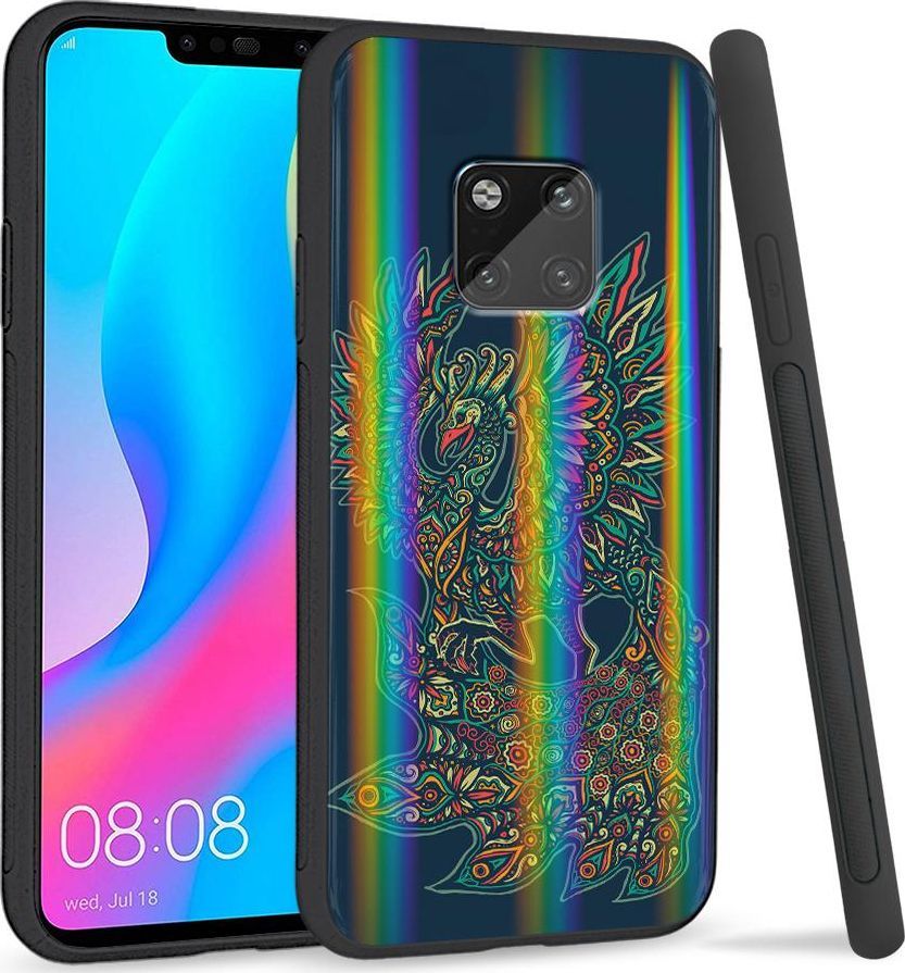 Super Fashion Etui Rainbow Series na Huawei Mate 20 Pro Kolporowe ptaki 1