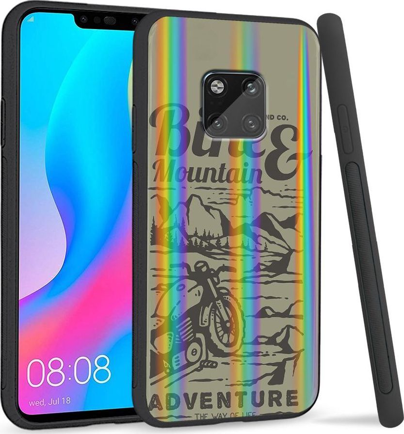 Super Fashion Etui Rainbow Series na Huawei Mate 20 Pro Motor w górach 1