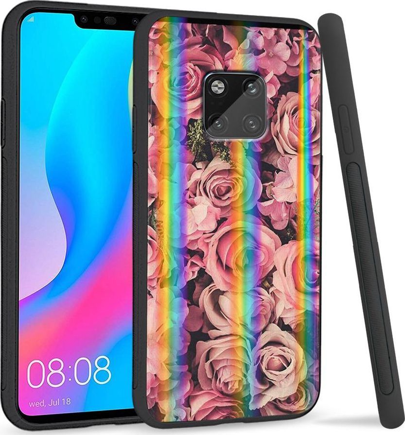 Super Fashion Etui Rainbow Series na Huawei Mate 20 Pro Roses 1
