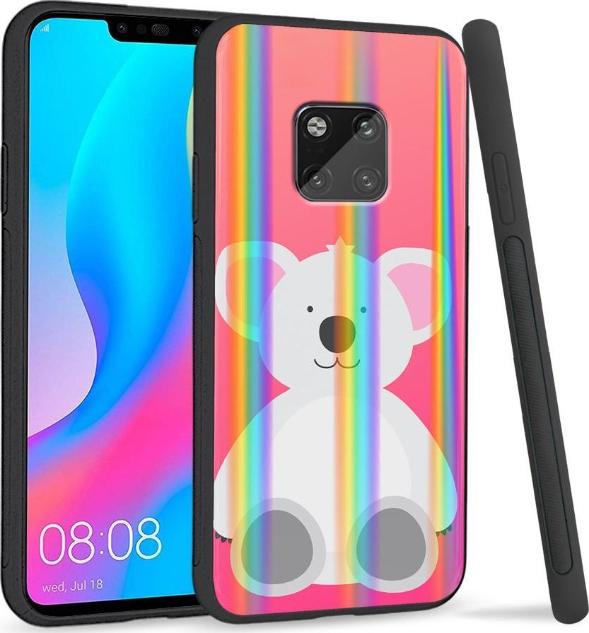 Super Fashion Etui Rainbow Series na Huawei Mate 20 Pro White Bear 1
