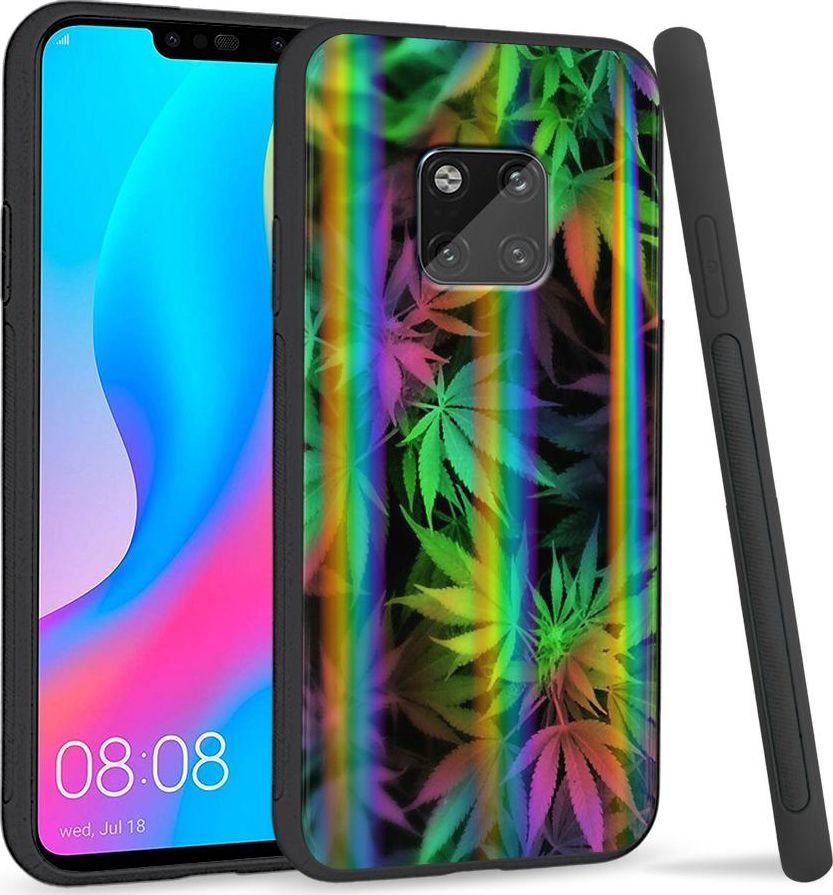 Super Fashion Etui Rainbow Series na Huawei Mate 20 Pro Tęczowe Zioło 1