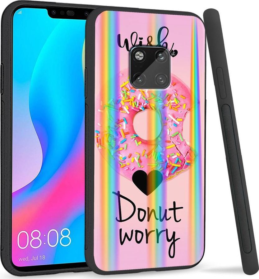 Super Fashion Etui Rainbow Series na Huawei Mate 20 Pro Black Kitty 1