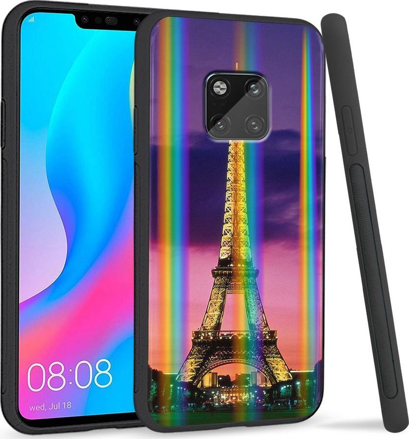 Super Fashion Etui Rainbow Series na Huawei Mate 20 Pro Wieża Eiffla 1