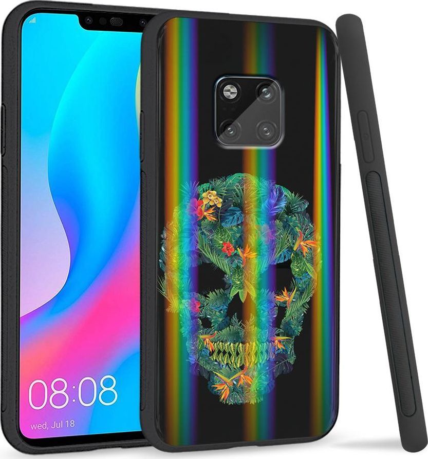 Super Fashion Etui Rainbow Series na Huawei Mate 20 Pro Czaszka z roślin 1