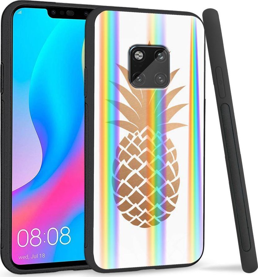 Super Fashion Etui Rainbow Series na Huawei Mate 20 Pro Złoty Ananas 1