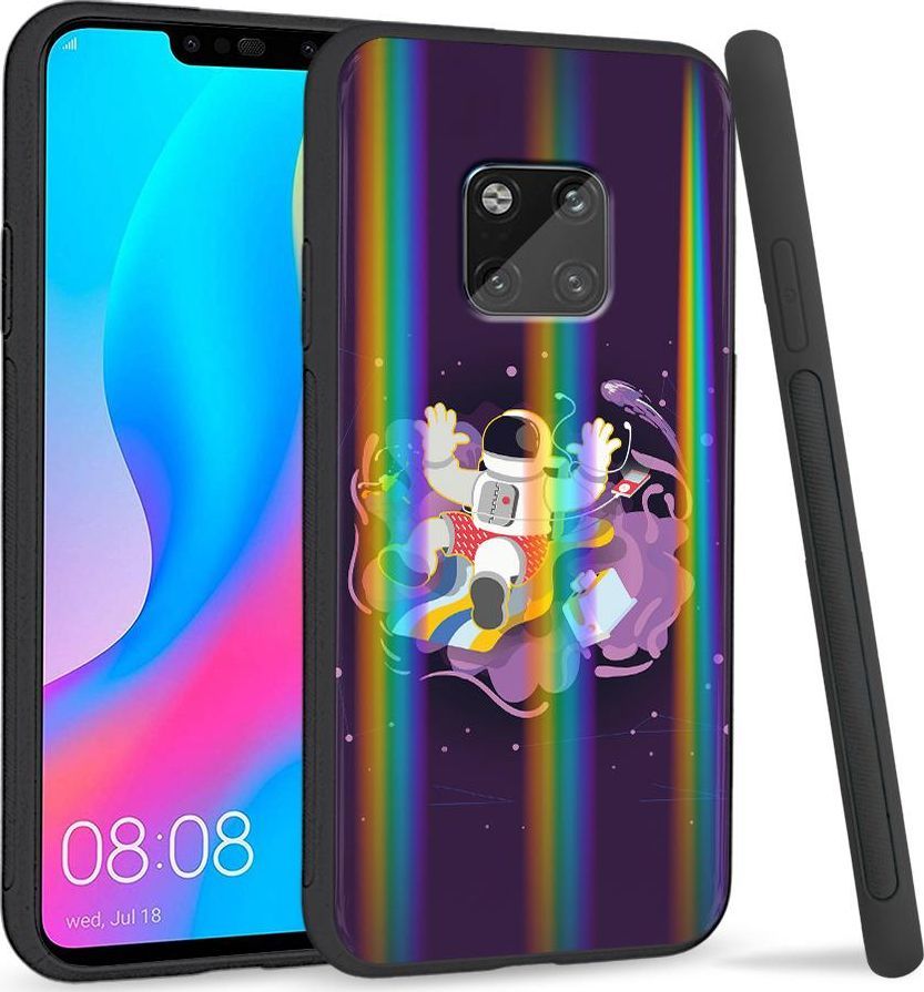 Super Fashion Etui Rainbow Series na Huawei Mate 20 Pro Kosmonauta 1
