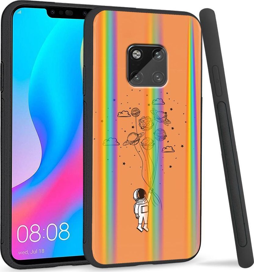 Super Fashion Etui Rainbow Series na Huawei Mate 20 Pro Kosmiczne balony 1