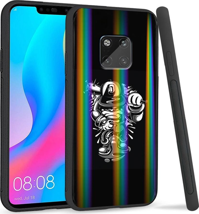 Super Fashion Etui Rainbow Series na Huawei Mate 20 Pro Małpa gangster 1