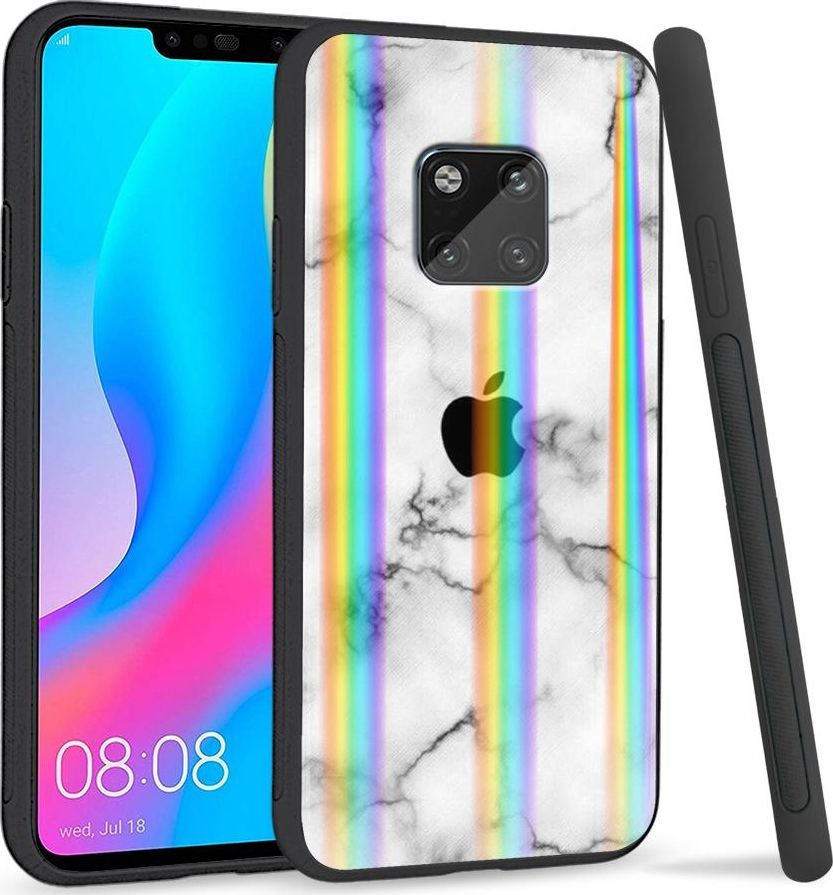 Super Fashion Etui Rainbow Series na Huawei Mate 20 Pro Marble Apple 1