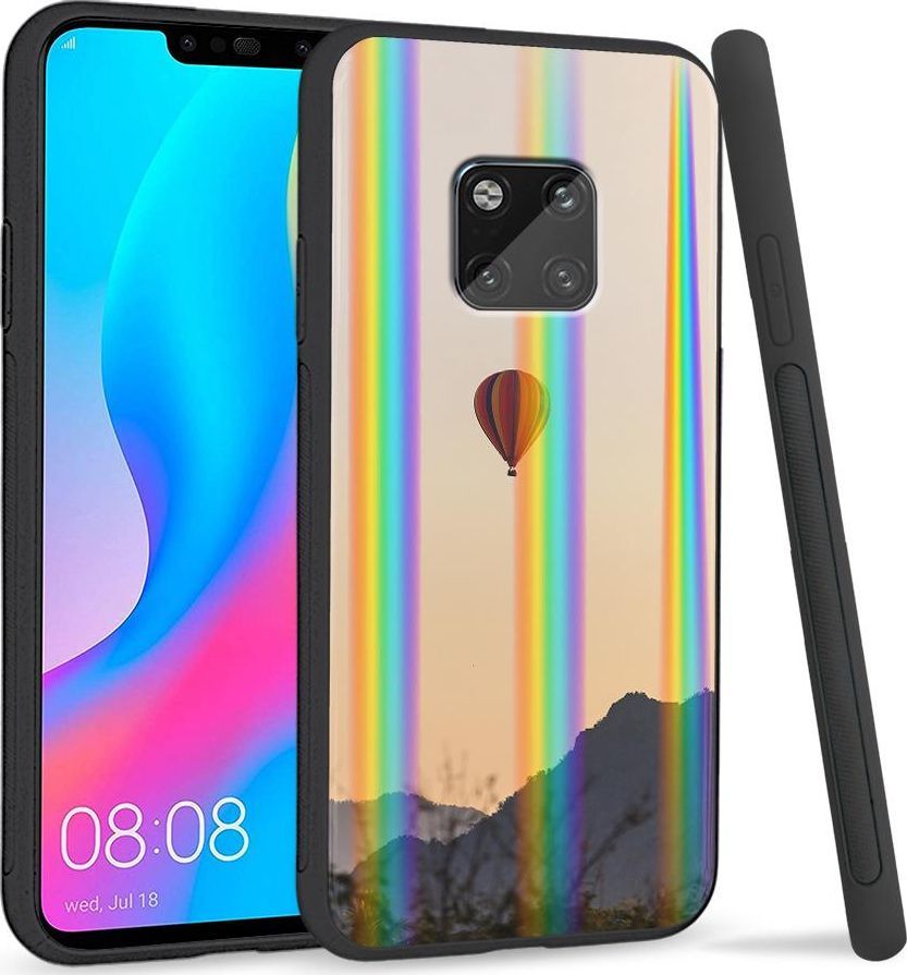 Super Fashion Etui Rainbow Series na Huawei Mate 20 Pro Balon nad górami 1