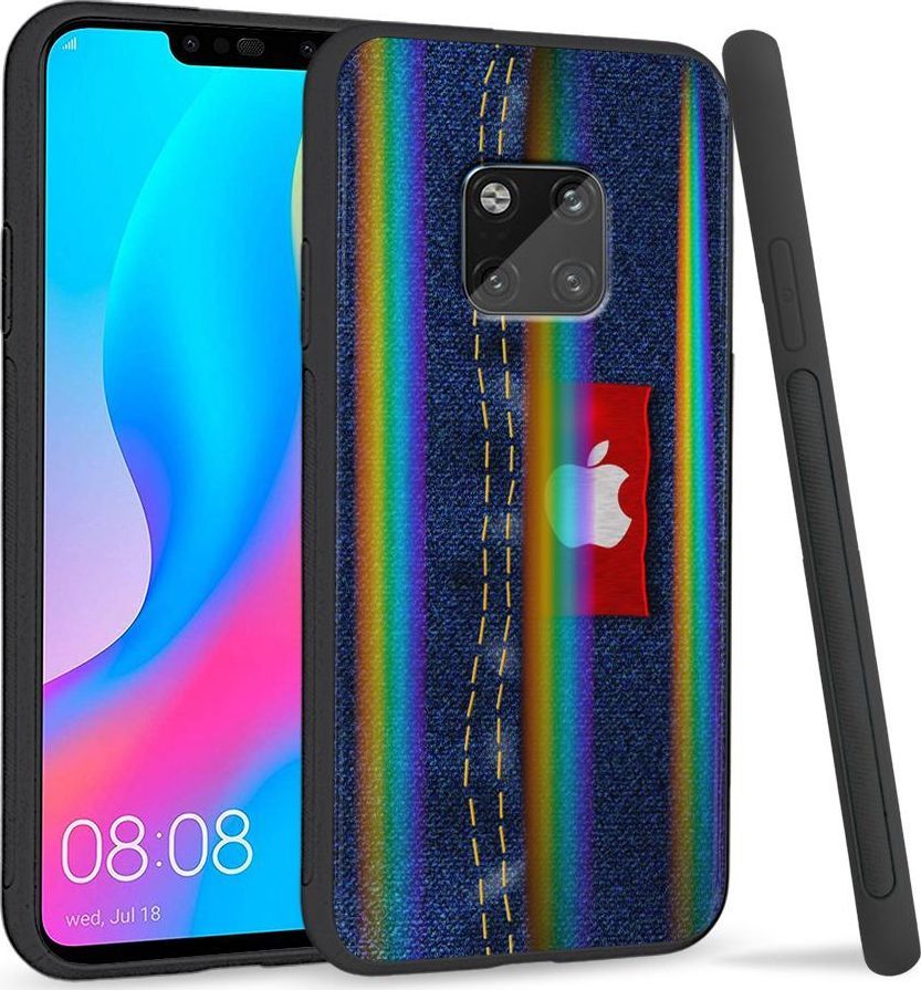 Super Fashion Etui Rainbow Series na Huawei Mate 20 Pro Jeans Apple 1