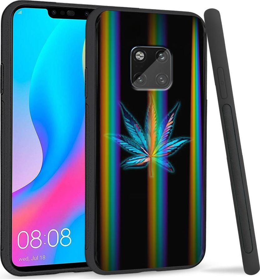 Super Fashion Etui Rainbow Series na Huawei Mate 20 Pro Liść 1