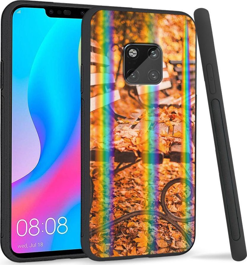 Super Fashion Etui Rainbow Series na Huawei Mate 20 Pro Ławka w parku 1