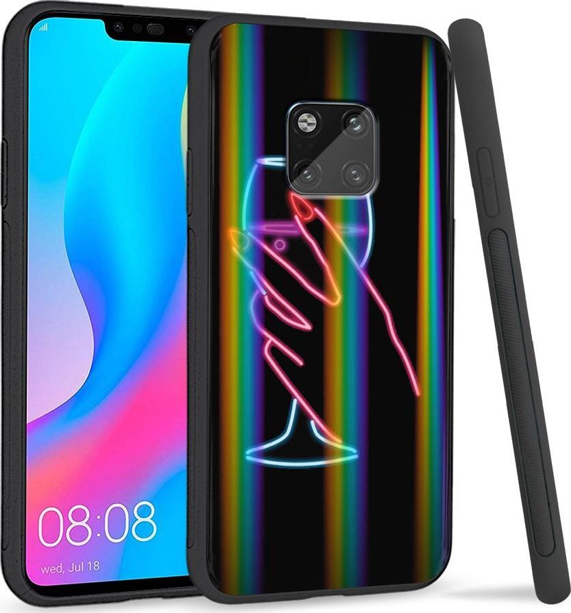 Super Fashion Etui Rainbow Series na Huawei Mate 20 Pro Glass of Wine 1