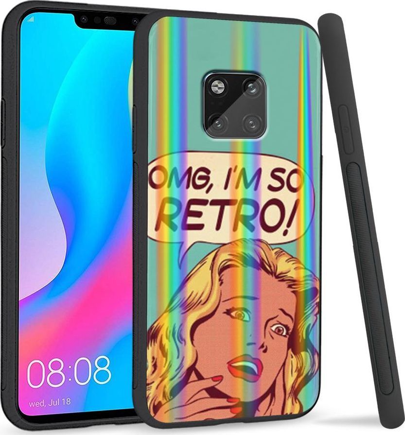Super Fashion Etui Rainbow Series na Huawei Mate 20 Pro OMG I'm so Retro 1