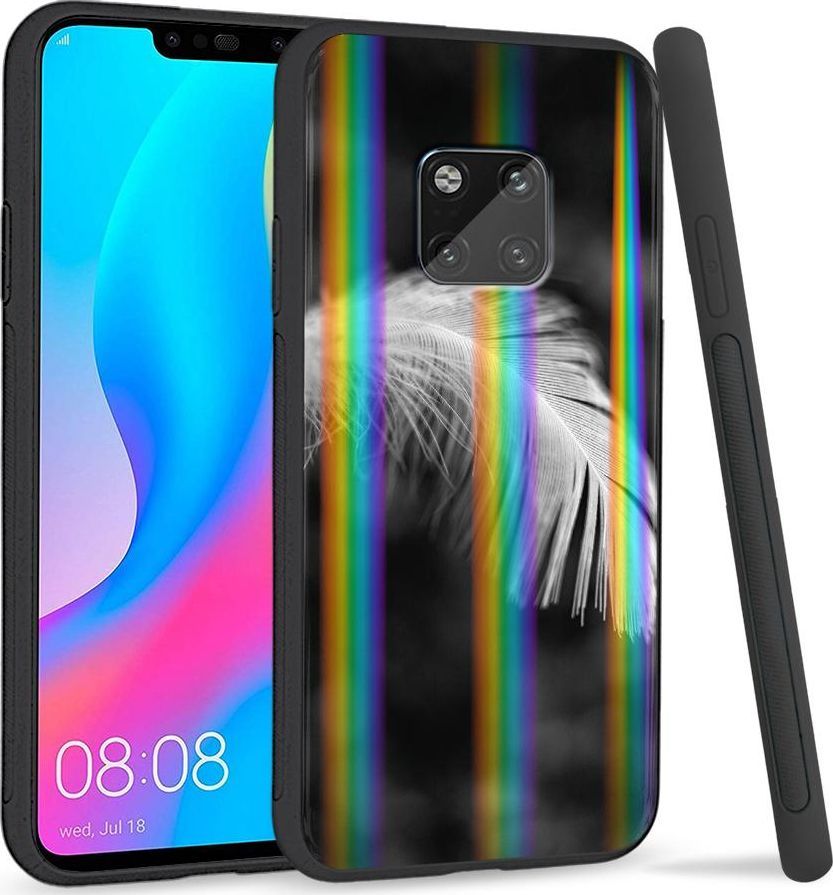 Super Fashion Etui Rainbow Series na Huawei Mate 20 Pro Pióro 1