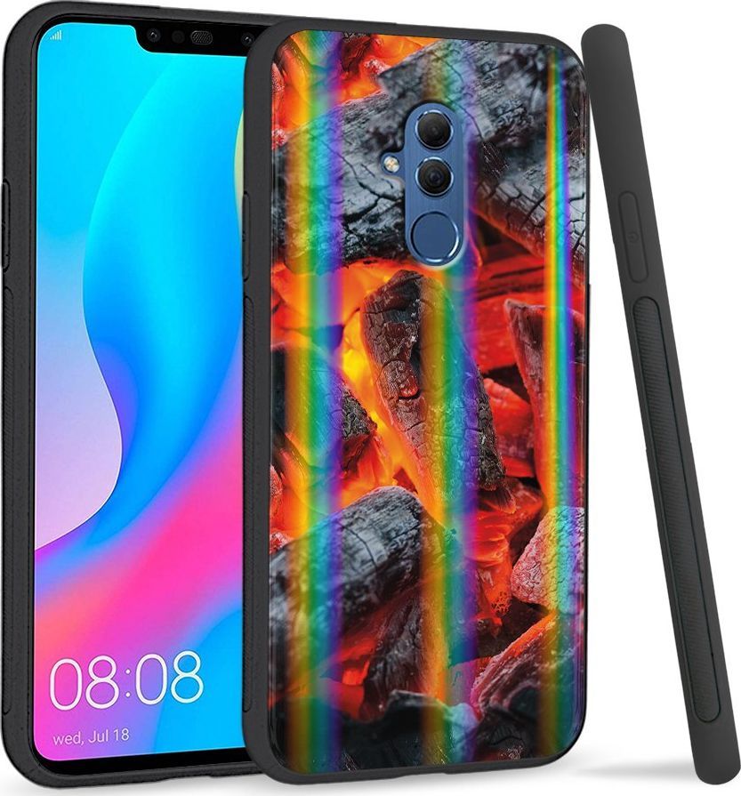 Super Fashion Etui Rainbow Series na Huawei Mate 20 Lite Ognisko 1