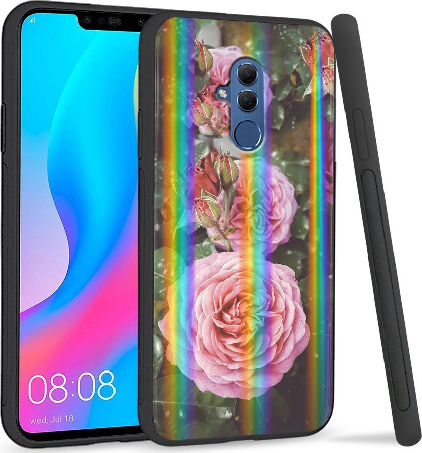 Super Fashion Etui Rainbow Series na Huawei Mate 20 Lite Krzew róży 1