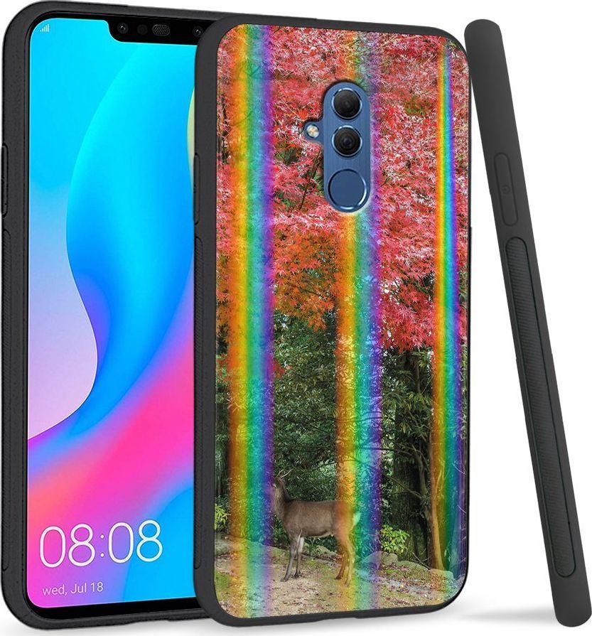 Super Fashion Etui Rainbow Series na Huawei Mate 20 Lite Jeleń 1