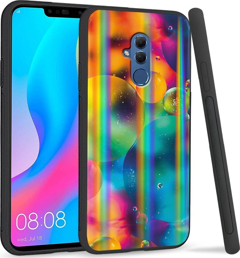 Super Fashion Etui Rainbow Series na Huawei Mate 20 Lite Kolorowe bańki 1