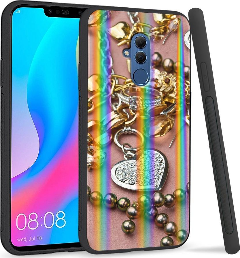 Super Fashion Etui Rainbow Series na Huawei Mate 20 Lite Złoto i srebro 1
