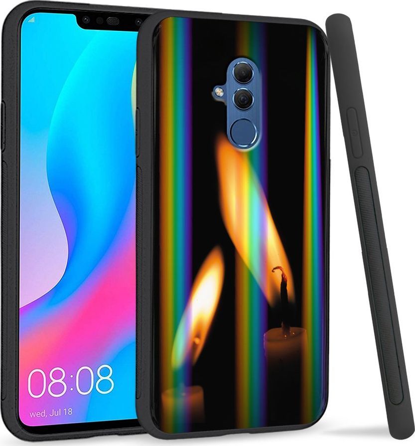 Super Fashion Etui Rainbow Series na Huawei Mate 20 Lite Płomienie 1