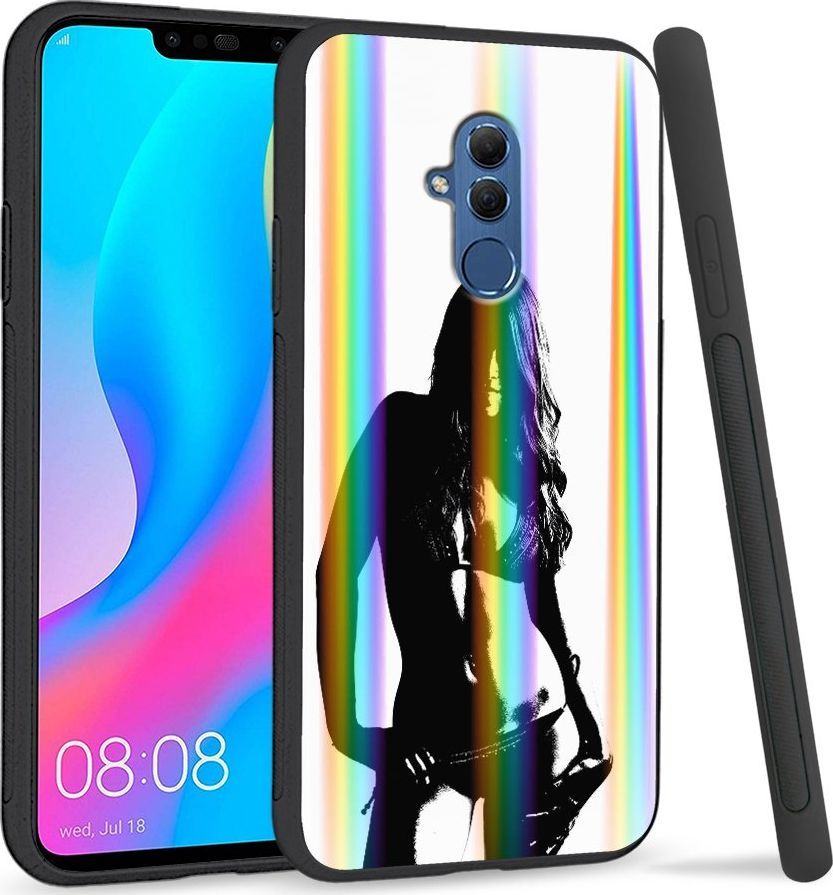 Super Fashion Etui Rainbow Series na Huawei Mate 20 Lite Kobieta retro 1