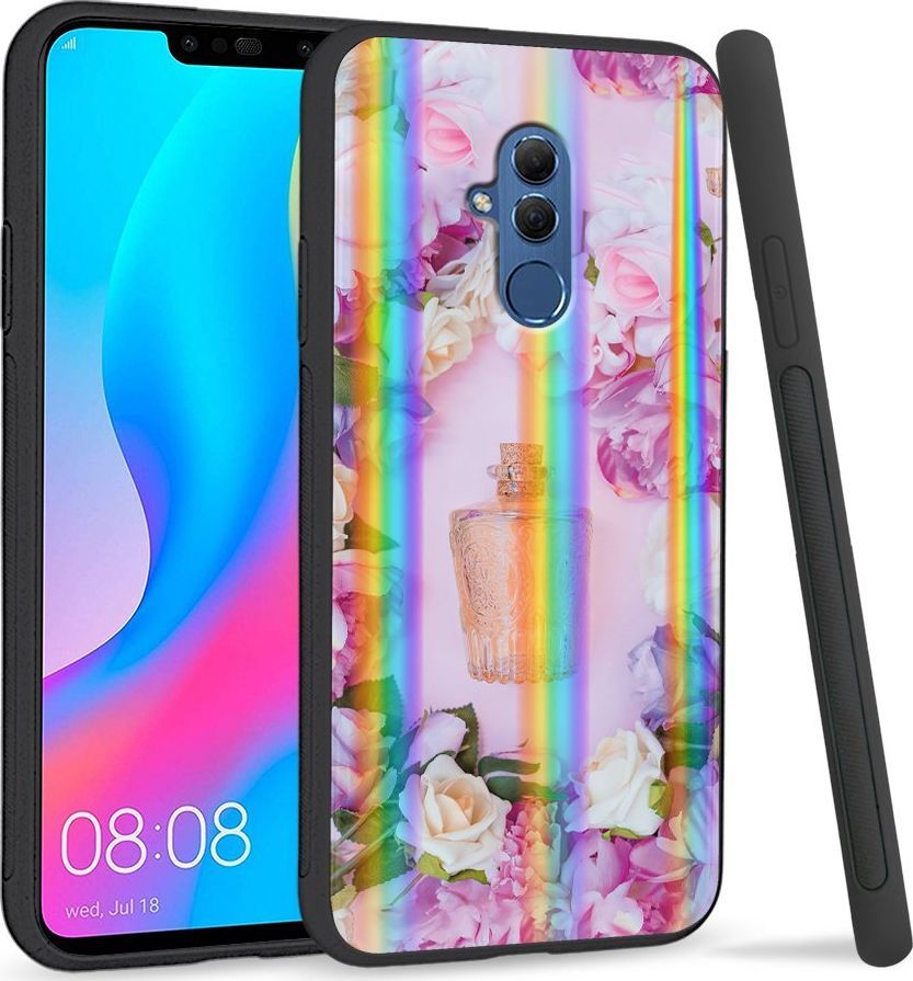 Super Fashion Etui Rainbow Series na Huawei Mate 20 Lite Kwiatowe perfumy 1