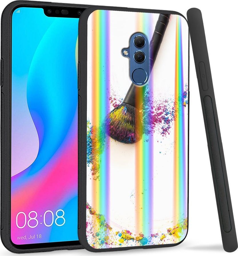 Super Fashion Etui Rainbow Series na Huawei Mate 20 Lite Kolorowy puder 1