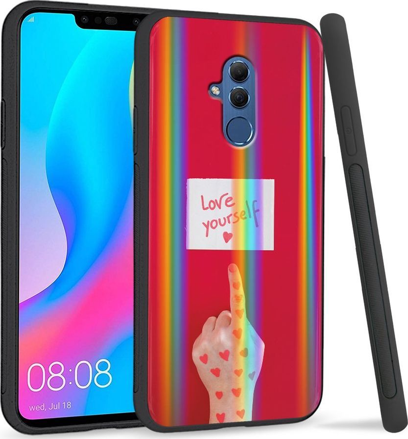 Super Fashion Etui Rainbow Series na Huawei Mate 20 Lite Pokochaj siebie 1