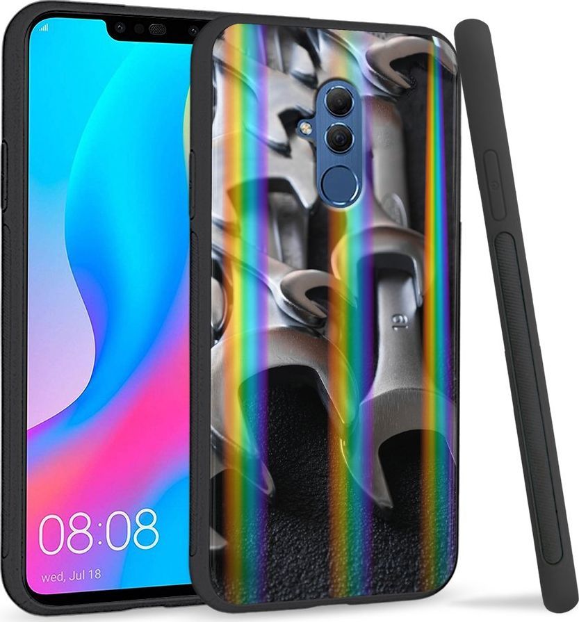Super Fashion Etui Rainbow Series na Huawei Mate 20 Lite Stalowe klucze 1