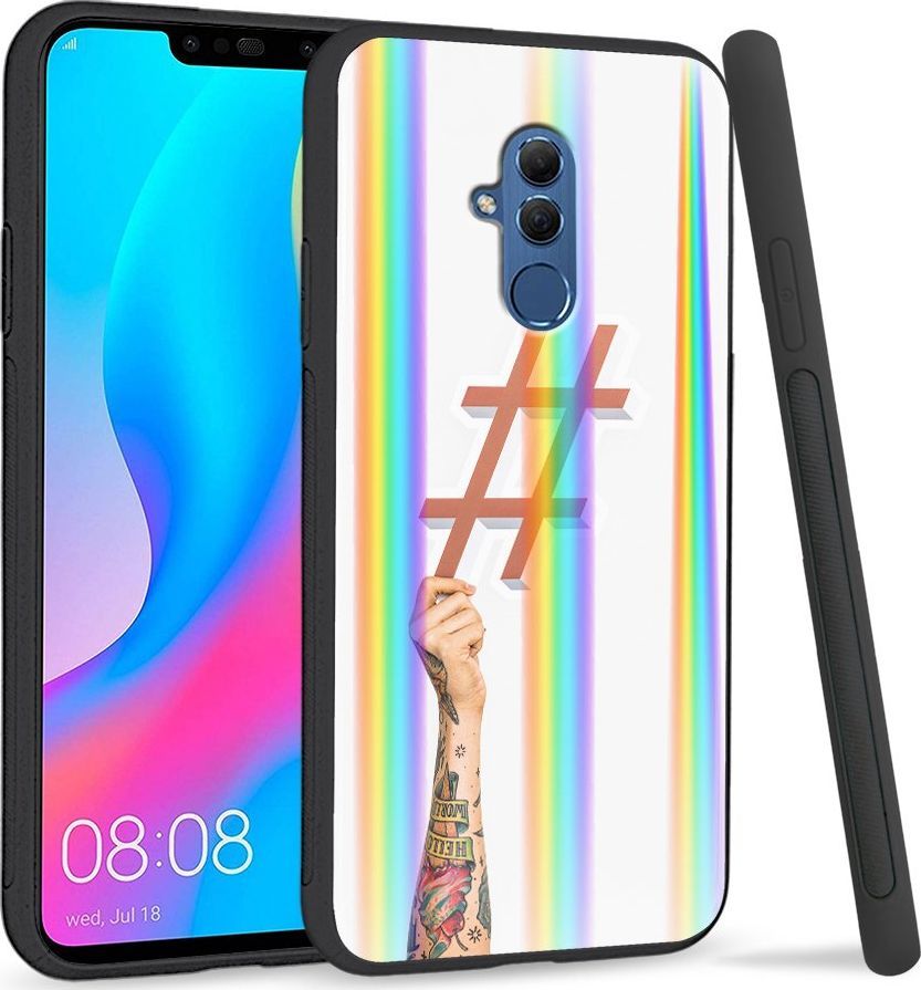 Super Fashion Etui Rainbow Series na Huawei Mate 20 Lite Hasztag 1