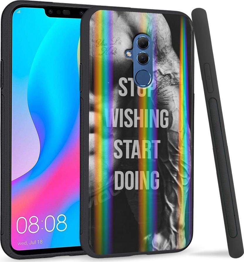 Super Fashion Etui Rainbow Series na Huawei Mate 20 Lite Start doing|Stop wishing 1
