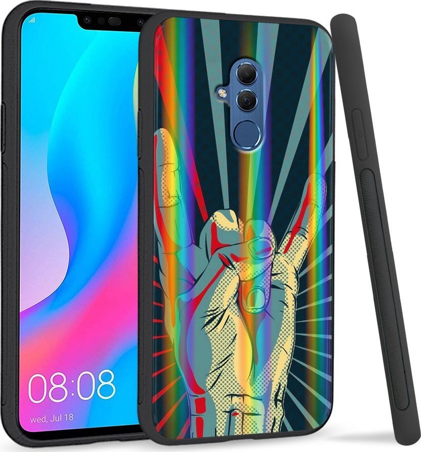 Super Fashion Etui Rainbow Series na Huawei Mate 20 Lite Evil Sign 1
