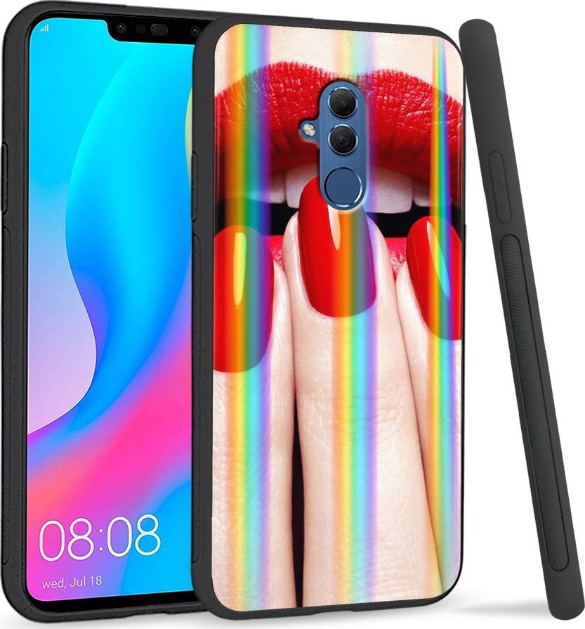 Super Fashion Etui Rainbow Series na Huawei Mate 20 Lite Red Nails 1