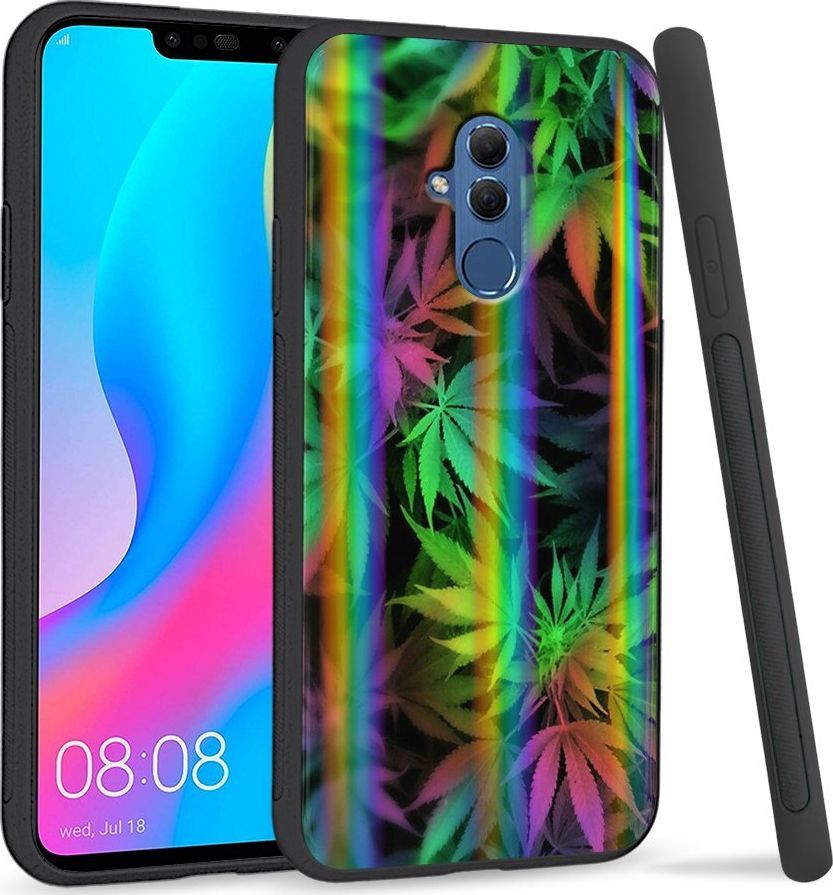 Super Fashion Etui Rainbow Series na Huawei Mate 20 Lite Tęczowe Zioło 1