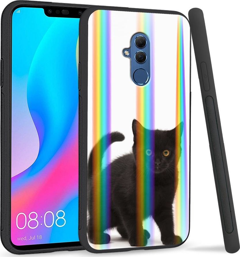 Super Fashion Etui Rainbow Series na Huawei Mate 20 Lite Black Kitty 1