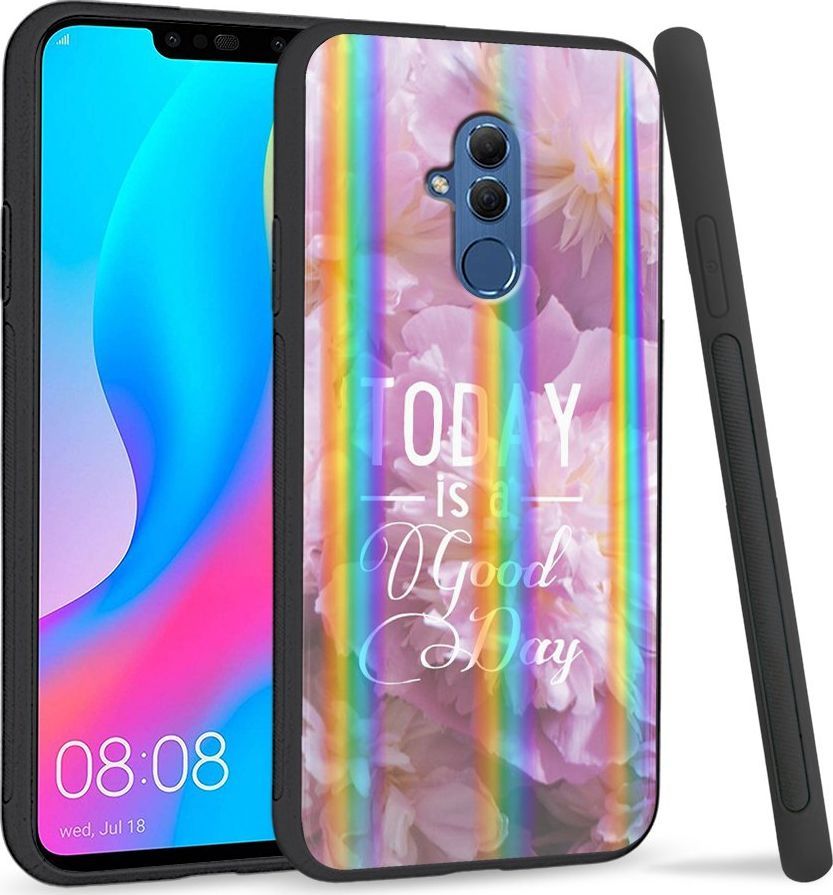 Super Fashion Etui Rainbow Series na Huawei Mate 20 Lite Today is a good day 1