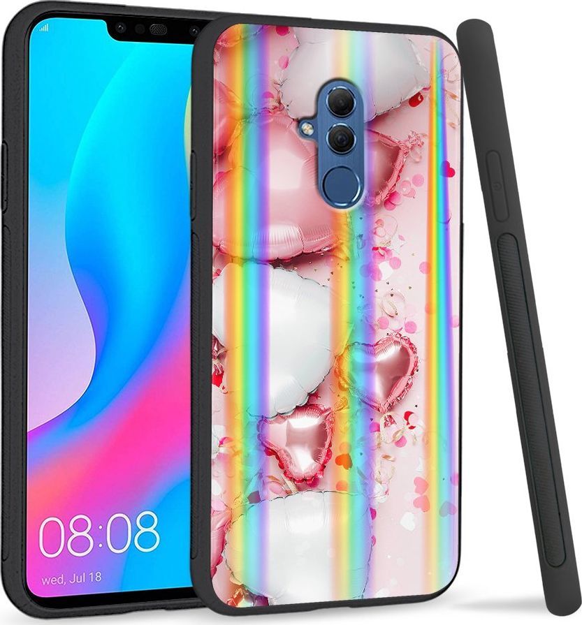 Super Fashion Etui Rainbow Series na Huawei Mate 20 Lite Baloon Hearts 1
