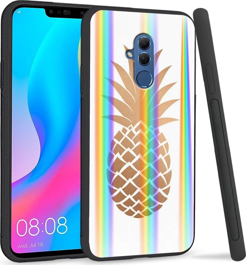 Super Fashion Etui Rainbow Series na Huawei Mate 20 Lite Złoty Ananas 1