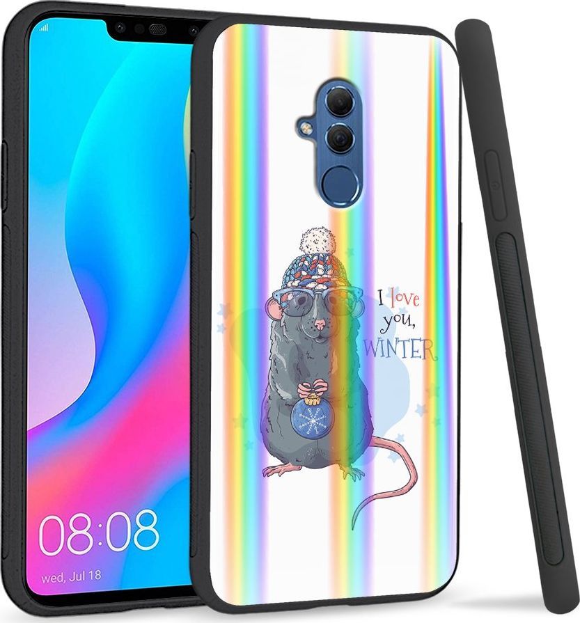 Super Fashion Etui Rainbow Series na Huawei Mate 20 Lite Myszka 1