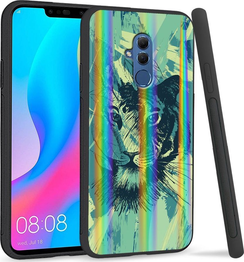 Super Fashion Etui Rainbow Series na Huawei Mate 20 Lite Płutno tygrysa 1